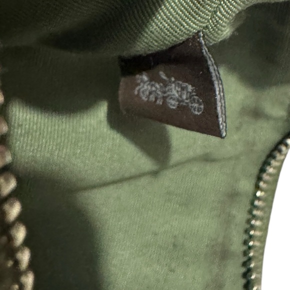 Coach Corner Zip Wristlet in Everglade Green - Picture 5 of 7